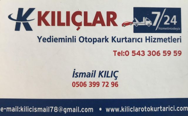 KILIÇLAR OTO KURTARICI VE YEDİEMİNLİ OTOPARK
